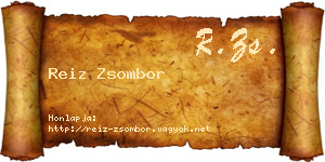 Reiz Zsombor névjegykártya